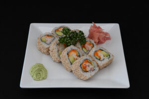 Uramaki tempura crevettes